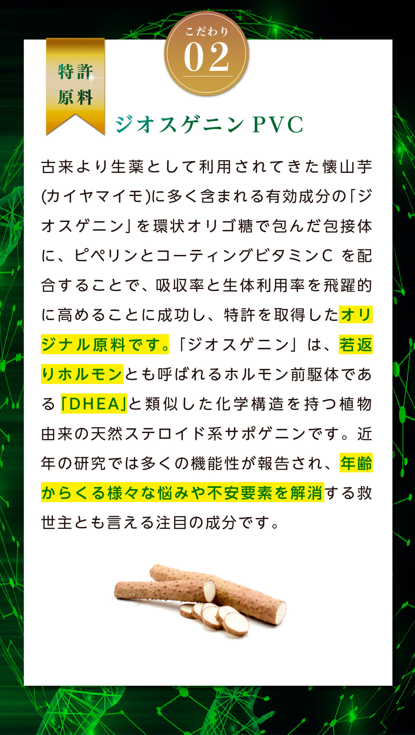 ベネシード ジオスゲニン 山芋