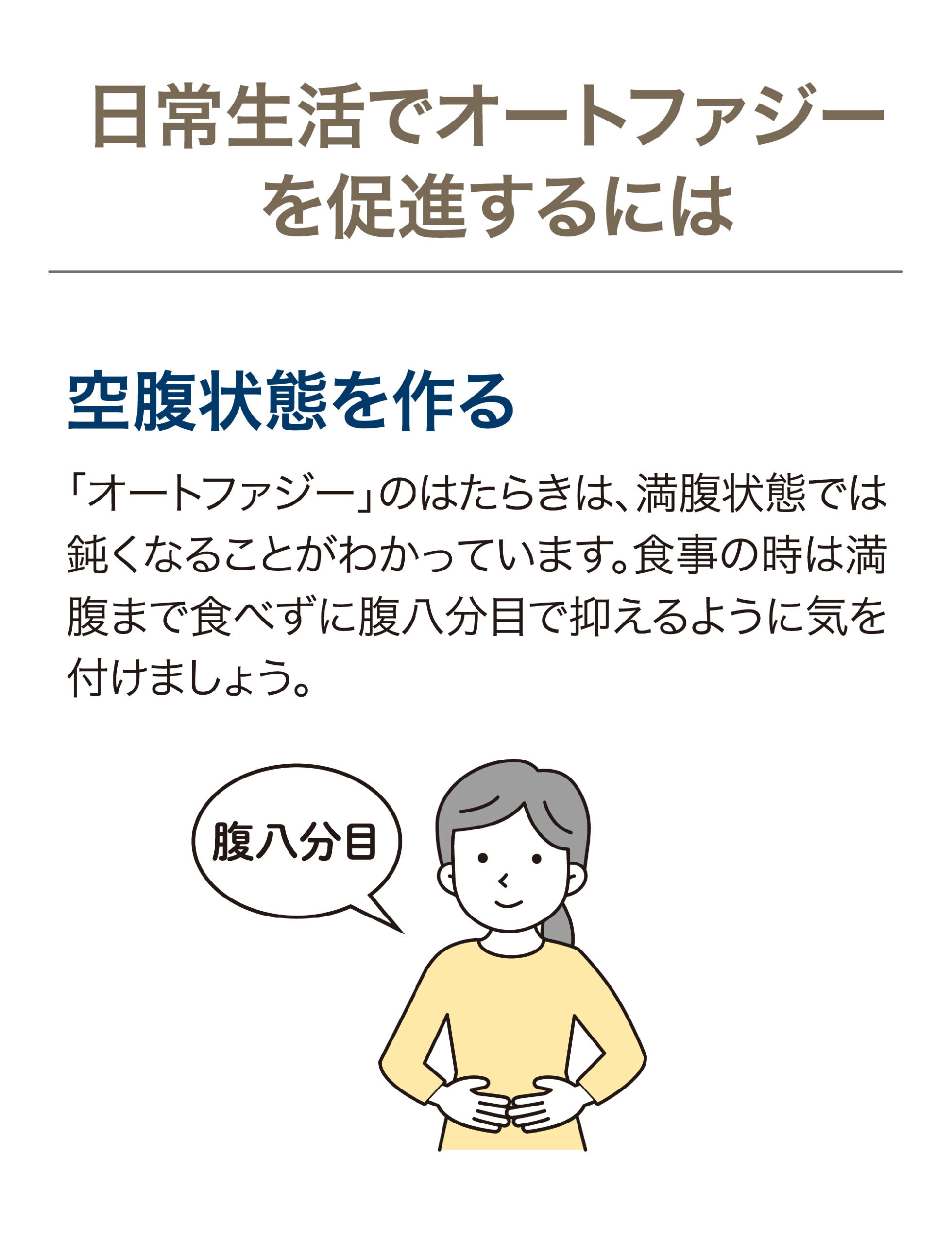 ベネシード 日常生活でオートファジーを促進するには